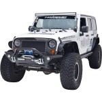 Jeep Wrangler JK 2007-2016 Heavy Duty Paramount Rock Crawler Front Bumper with LED Lights